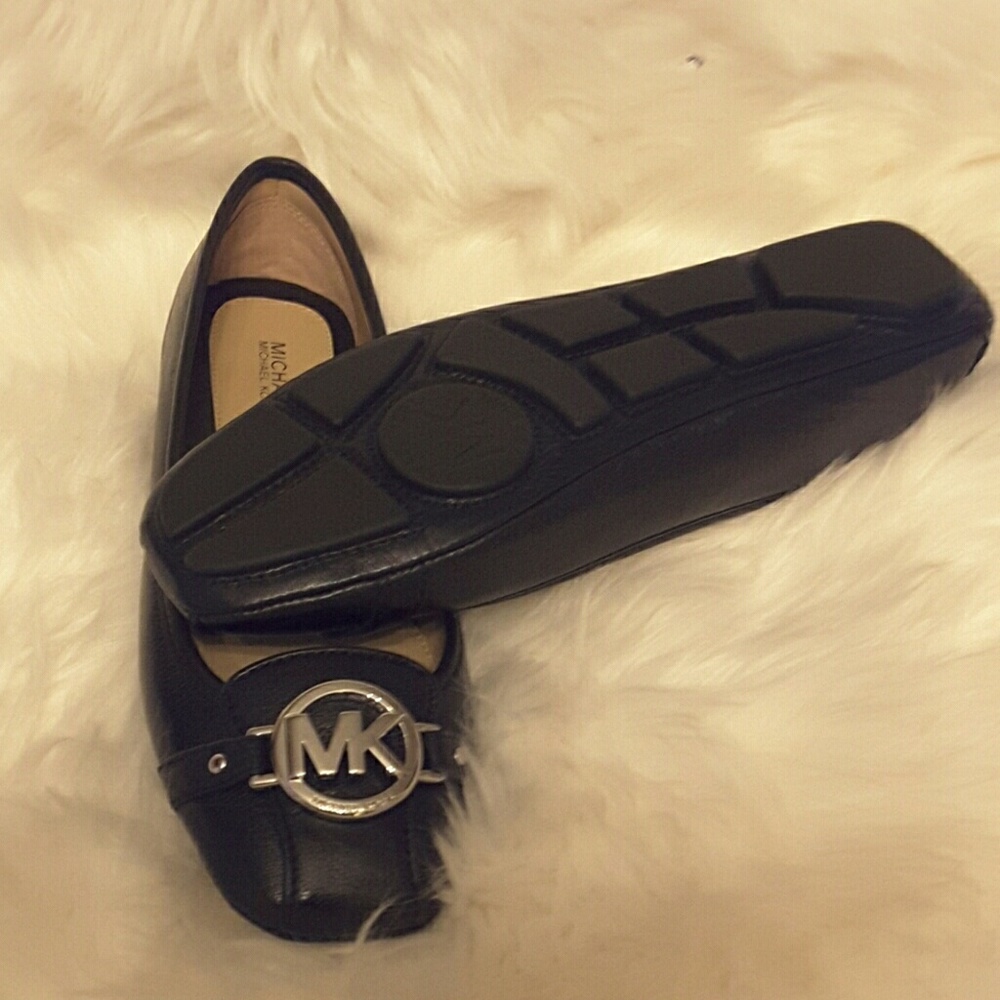 Michael kors Fulton leather silver logo moc flats - Picture 2 of 4